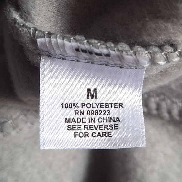 Magellan Women's Full Zip Fleece Sweatshirt Jacket Gray Color Size M - Picture 7 of 7